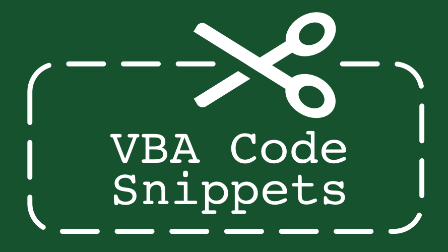 vba code snippets