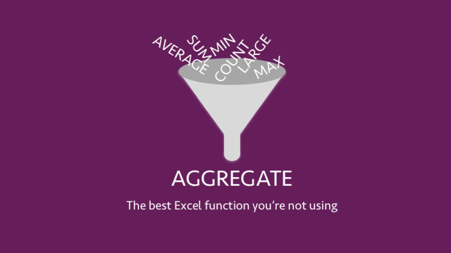AGGREGATE: La meilleure fonction Excel