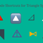 Alt Code Shortcuts for Triangle Symbols