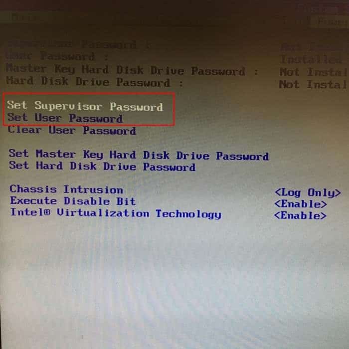 Définir le mot de passe BIOS ou UEFI dans Windows 10 pic2