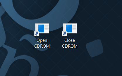 raccourci clavier pour ouvrir le plateau CDDVD dans Windows 10 pic3