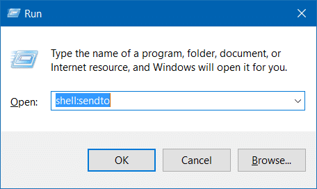 Dossier compressé compressé manquant dans le menu Envoyer vers dans Windows 10 étape 4