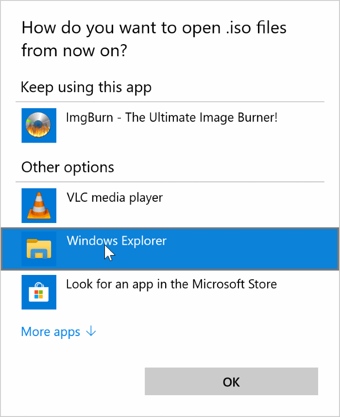 Option de montage manquante dans le menu contextuel de Windows 10 pic3