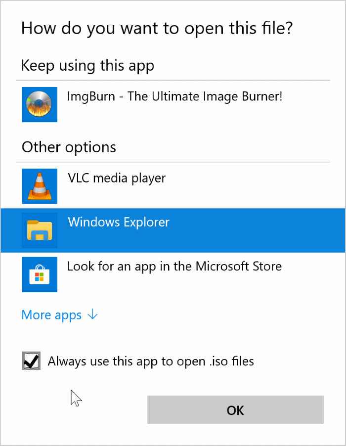 option de montage manquante dans le menu contextuel de Windows 10 pic6