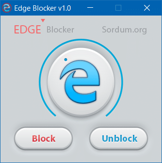 Bloquer Edge dans Windows 10