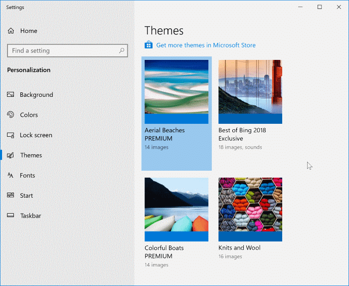 installer des thèmes dans windows 10 pic4