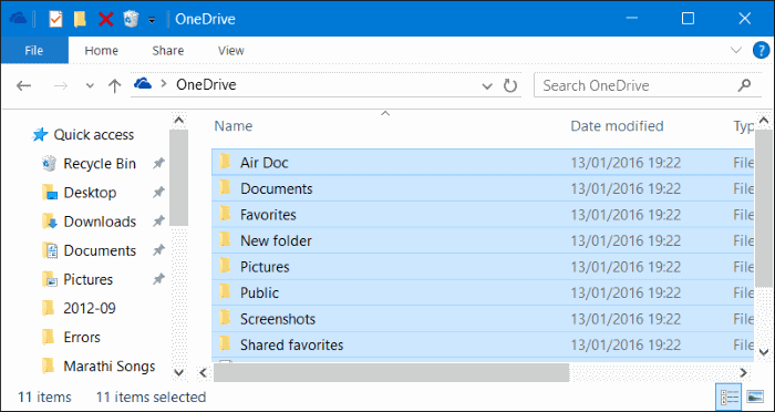Déconnectez-vous de OneDrive dans Windows 10 Étape 4