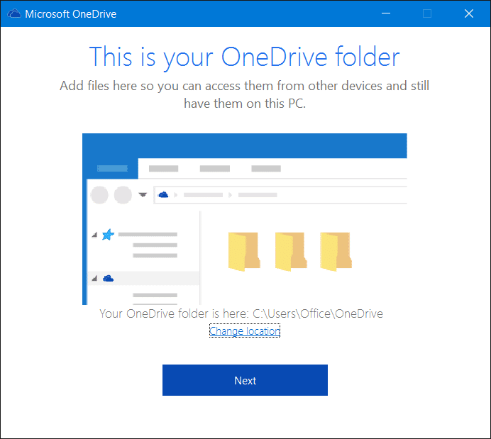 Déconnectez-vous de OneDrive dans Windows 10 Step7