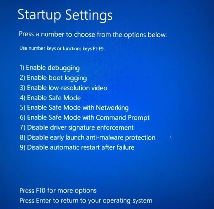 5 facons de demarrer Windows 10 en mode sans echec