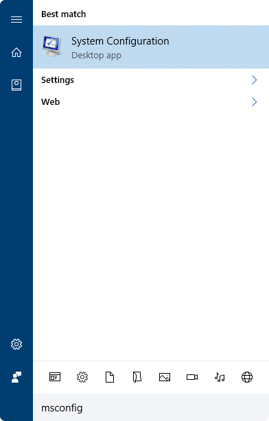 ouvrir le mode sans échec dans Windows 10 pic1