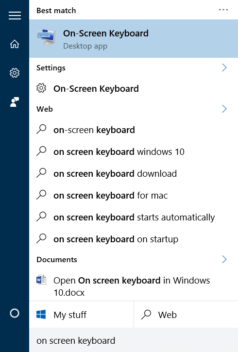 6 facons douvrir le clavier a lecran dans Windows 10