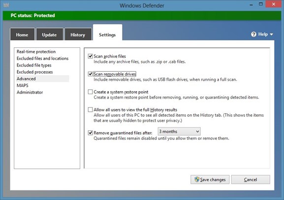 Analyser avec Windows Defender dans le menu contextuel de Windows