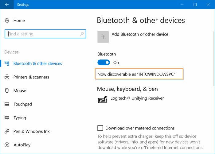 Comment changer le nom Bluetooth du PC Windows 10