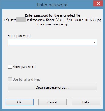 Comment creer un fichier zip avec mot de passe sous