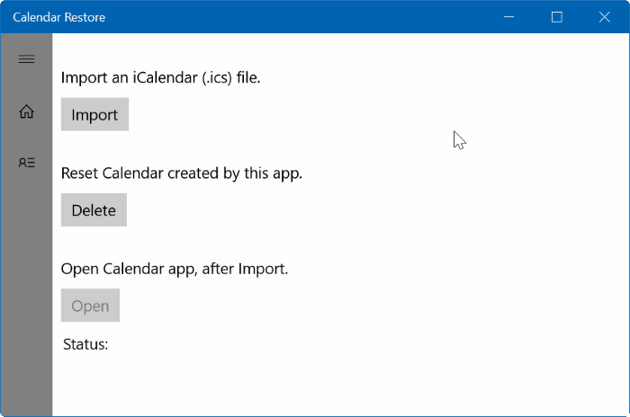 Comment importer un fichier ICS dans le calendrier Windows 10