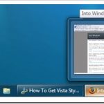 Comment recuperer la barre des taches Vista dans Windows 7