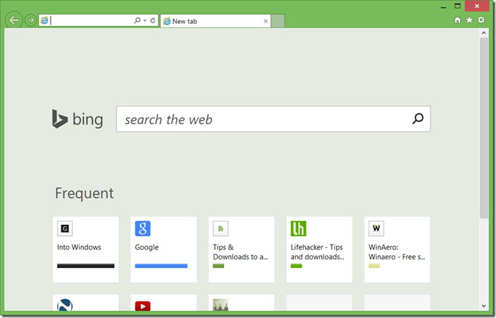 Comment supprimer Bing Search de la page Nouvel onglet dans