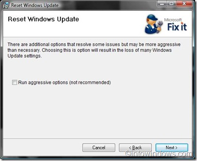 Correction automatique de l’erreur de mise à jour Windows avec l’outil Fix It