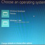 Double demarrage de Windows 81 avec Windows 7