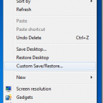 Enregistrer la disposition de licone du bureau dans Windows 7