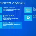 Ouvrez les options de demarrage avancees sur un PC Windows