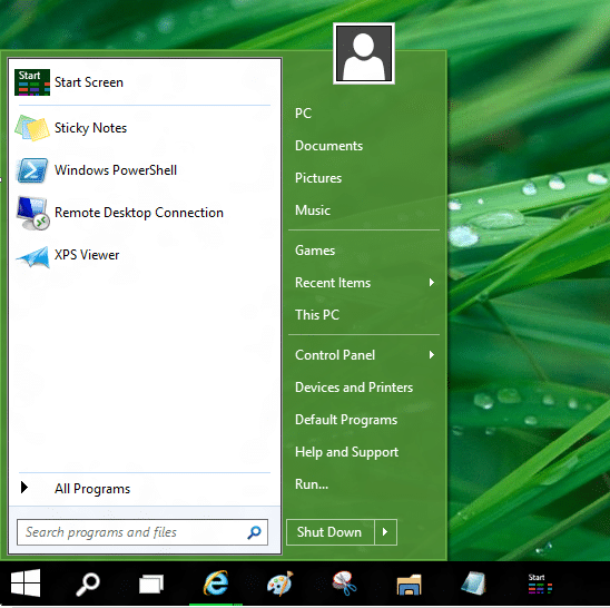 Utilisez simultanement lancien et le nouveau menu Demarrer dans Windows
