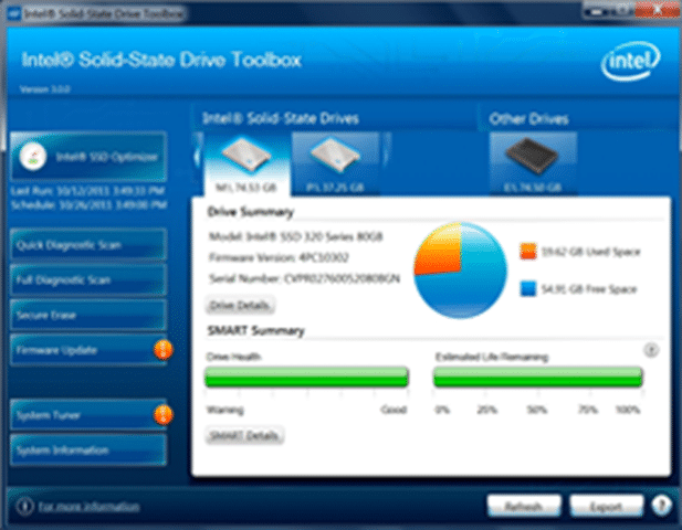 Boîte à outils Intel SSD