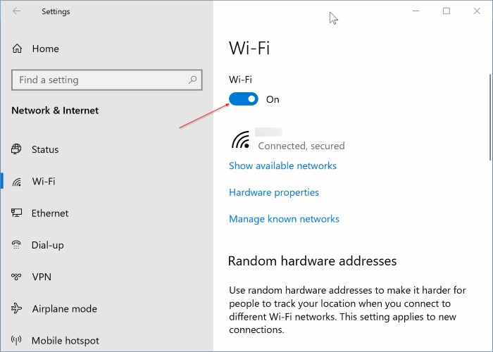 le mode avion ne se désactive pas dans Windows 10 pic4