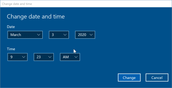 date et heure incorrectes dans Windows 10 pic4