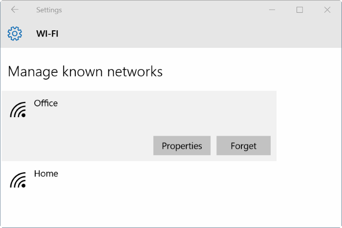 Windows 10 ne se souvient pas du mot de passe wifi step3