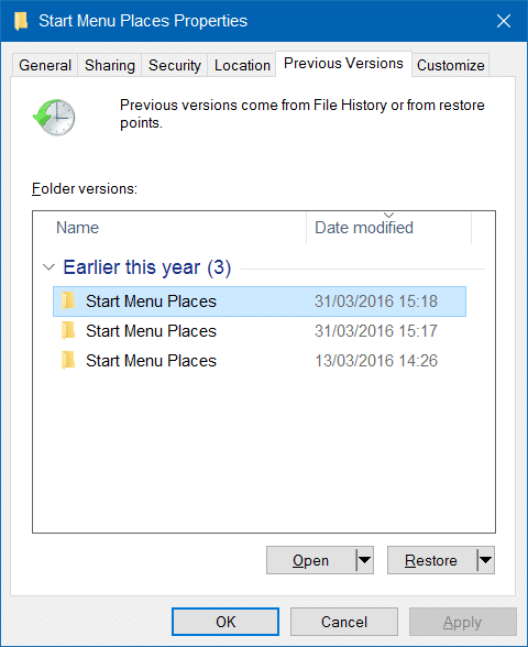Explorateur de fichiers manquant dans le menu Démarrer de Windows 10 étape 12