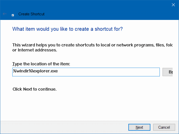 Explorateur de fichiers manquant dans le menu Démarrer de Windows 10 étape 6