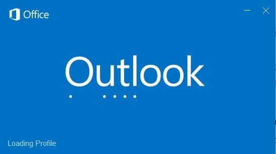 Outlook 2016 en attente au démarrage du traitement du profil de chargement (2)