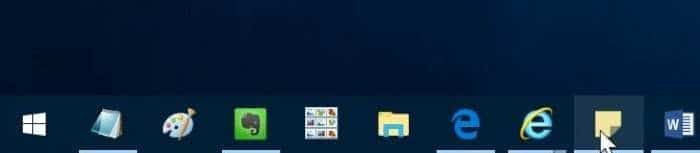 fermer ou réduire les notes autocollantes Windows 10 pic3