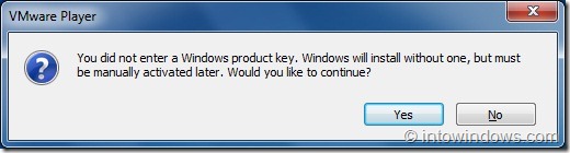 Installez Windows 8 sur VMware Player Step41