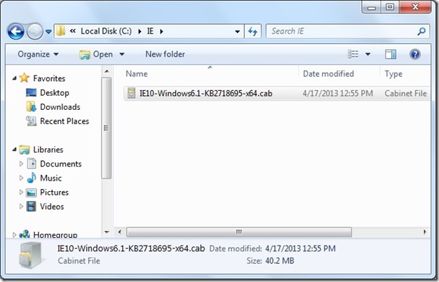 Intégrer Internet Explorer 10 dans Windows 7 Étape 14