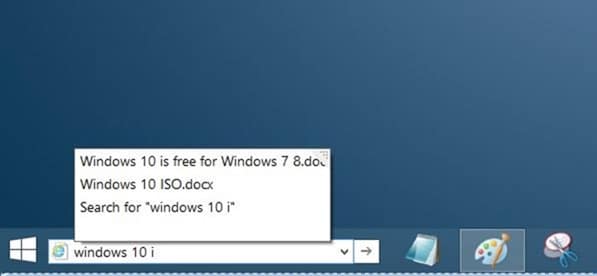 Ajouter Windows 10 comme recherche dans la barre des tâches dans Windows 7 et Windows 8.1 étape 11