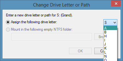 Changer la lettre de lecteur dans Windows 8.1 Step4