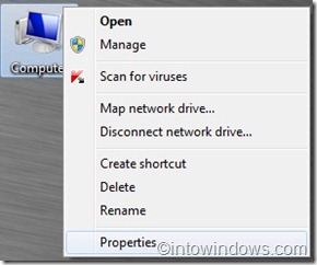 Icône d'ordinateur Windows 7