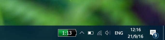 afficher le pourcentage de batterie sur la barre des tâches dans Windows 10 pic1.1