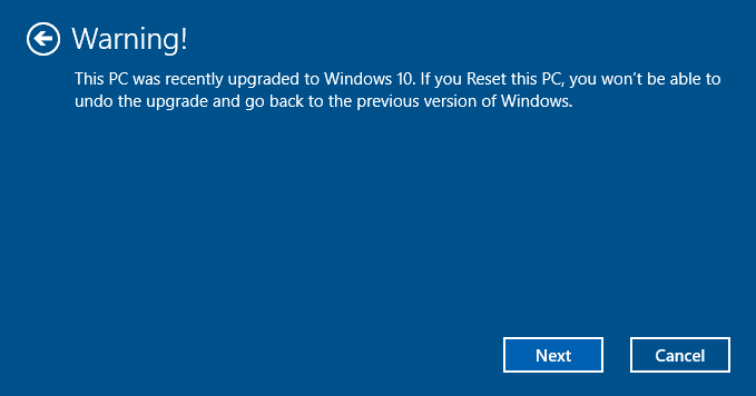 restaurer Windows 10 PC pic 8.1