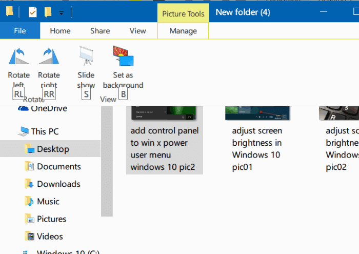 faire pivoter les images dans l'explorateur de fichiers Windows 10 pic2