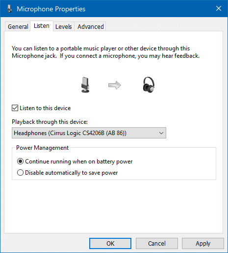 utiliser le haut-parleur et le casque en même temps à l'étape 6 de Windows 10