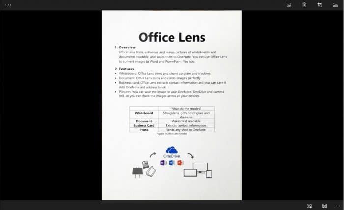 Office Lens est Camscanner pour Windows 10 pic02