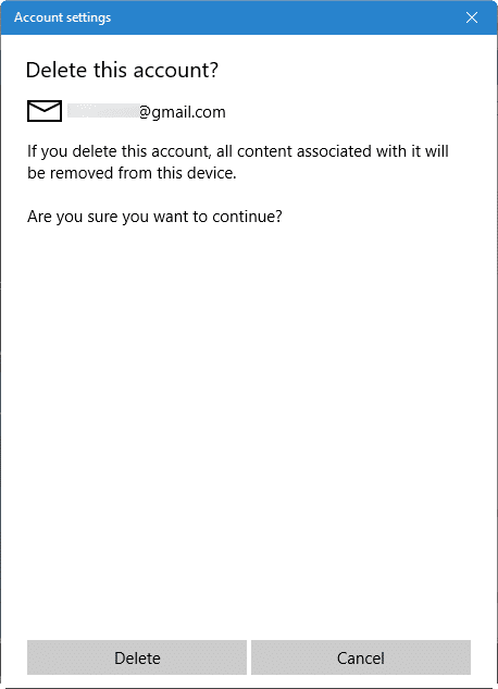 mettre à jour le mot de passe Gmail dans Windows 10 pic7