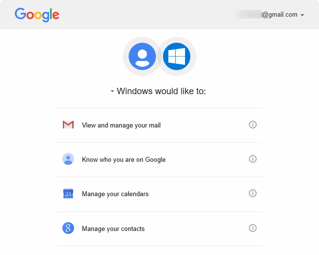 mettre à jour le mot de passe Gmail dans Windows 10 pic4