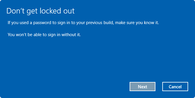 désinstaller la mise à jour anniversaire de Windows 10 pic5