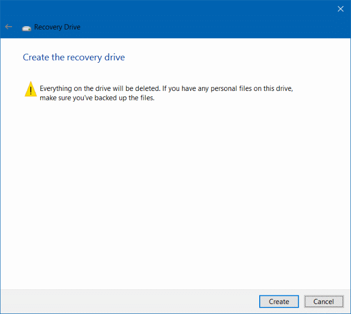 Supprimez la partition de récupération dans Windows 10 étape 5
