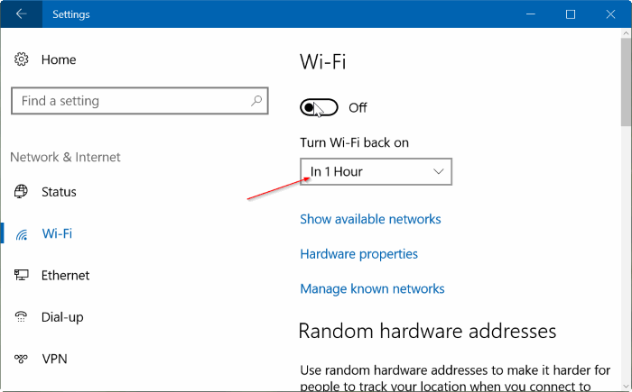 activer automatiquement le Wi-Fi Windows 10 pic4