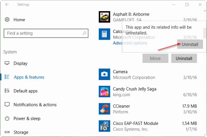supprimer les applications intégrées dans Windows 10 pic3